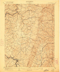 Belington West Virginia Historical topographic map, 1:62500 scale, 15 X 15 Minute, Year 1907