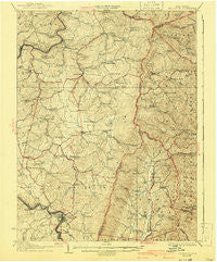 Belington West Virginia Historical topographic map, 1:62500 scale, 15 X 15 Minute, Year 1927