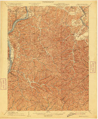 Belleville West Virginia Historical topographic map, 1:62500 scale, 15 X 15 Minute, Year 1906