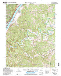 Bens Run West Virginia Historical topographic map, 1:24000 scale, 7.5 X 7.5 Minute, Year 2002