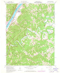 Bens Run West Virginia Historical topographic map, 1:24000 scale, 7.5 X 7.5 Minute, Year 1960
