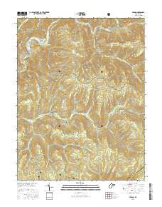 Bergoo West Virginia Current topographic map, 1:24000 scale, 7.5 X 7.5 Minute, Year 2016