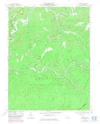 Bergoo West Virginia Historical topographic map, 1:24000 scale, 7.5 X 7.5 Minute, Year 1966