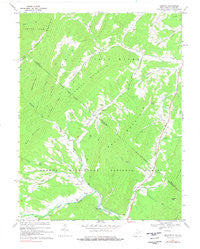 Bergton Virginia Historical topographic map, 1:24000 scale, 7.5 X 7.5 Minute, Year 1967