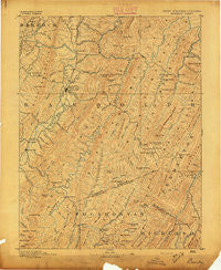 Beverly West Virginia Historical topographic map, 1:125000 scale, 30 X 30 Minute, Year 1892