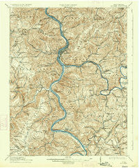 Big Bend West Virginia Historical topographic map, 1:62500 scale, 15 X 15 Minute, Year 1914