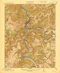 Big Bend West Virginia Historical topographic map, 1:62500 scale, 15 X 15 Minute, Year 1914