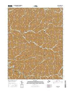 Big Run West Virginia Current topographic map, 1:24000 scale, 7.5 X 7.5 Minute, Year 2016