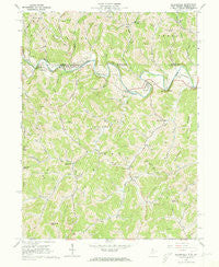 Blacksville West Virginia Historical topographic map, 1:24000 scale, 7.5 X 7.5 Minute, Year 1958