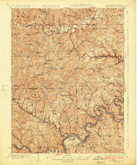 Blacksville West Virginia Historical topographic map, 1:62500 scale, 15 X 15 Minute, Year 1925
