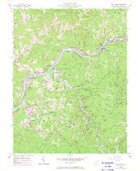 Blue Creek West Virginia Historical topographic map, 1:24000 scale, 7.5 X 7.5 Minute, Year 1957