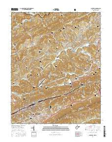 Bluefield West Virginia Current topographic map, 1:24000 scale, 7.5 X 7.5 Minute, Year 2016