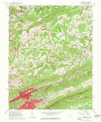 Bluefield West Virginia Historical topographic map, 1:24000 scale, 7.5 X 7.5 Minute, Year 1962