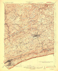 Bluefield West Virginia Historical topographic map, 1:62500 scale, 15 X 15 Minute, Year 1926