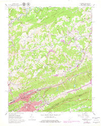Bluefield West Virginia Historical topographic map, 1:24000 scale, 7.5 X 7.5 Minute, Year 1962