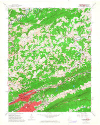 Bluefield West Virginia Historical topographic map, 1:24000 scale, 7.5 X 7.5 Minute, Year 1962