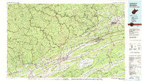Bluefield West Virginia Historical topographic map, 1:100000 scale, 30 X 60 Minute, Year 1981