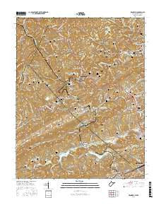 Bramwell West Virginia Current topographic map, 1:24000 scale, 7.5 X 7.5 Minute, Year 2016