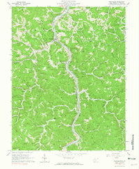 Branchland West Virginia Historical topographic map, 1:24000 scale, 7.5 X 7.5 Minute, Year 1962
