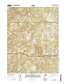 Brandonville West Virginia Current topographic map, 1:24000 scale, 7.5 X 7.5 Minute, Year 2016