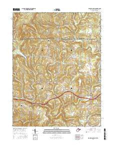 Bruceton Mills West Virginia Current topographic map, 1:24000 scale, 7.5 X 7.5 Minute, Year 2016