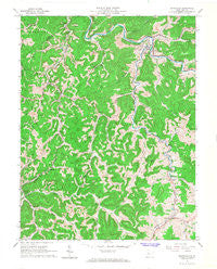 Burnsville West Virginia Historical topographic map, 1:24000 scale, 7.5 X 7.5 Minute, Year 1965