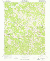 Burnt House West Virginia Historical topographic map, 1:24000 scale, 7.5 X 7.5 Minute, Year 1964