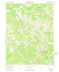 Burnt House West Virginia Historical topographic map, 1:24000 scale, 7.5 X 7.5 Minute, Year 1964