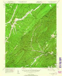 Callaghan Virginia Historical topographic map, 1:62500 scale, 15 X 15 Minute, Year 1946