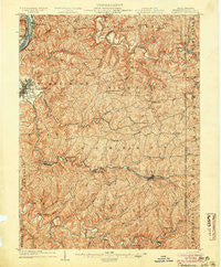Cameron West Virginia Historical topographic map, 1:62500 scale, 15 X 15 Minute, Year 1904