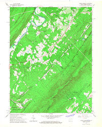 Capon Springs West Virginia Historical topographic map, 1:24000 scale, 7.5 X 7.5 Minute, Year 1965