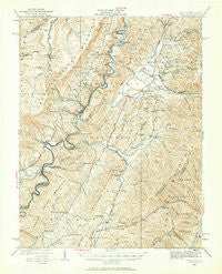 Cass West Virginia Historical topographic map, 1:62500 scale, 15 X 15 Minute, Year 1922