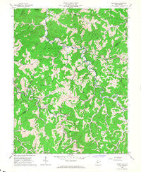 Cedarville West Virginia Historical topographic map, 1:24000 scale, 7.5 X 7.5 Minute, Year 1966