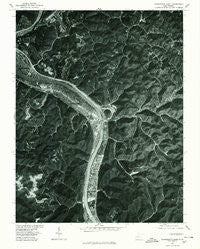 Charleston East West Virginia Historical topographic map, 1:24000 scale, 7.5 X 7.5 Minute, Year 1977