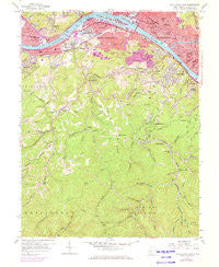Charleston West West Virginia Historical topographic map, 1:24000 scale, 7.5 X 7.5 Minute, Year 1958