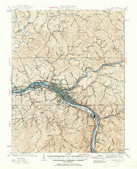 Charleston West Virginia Historical topographic map, 1:62500 scale, 15 X 15 Minute, Year 1931