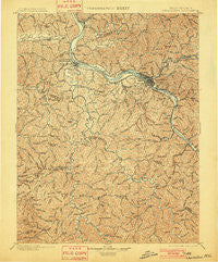 Charleston West Virginia Historical topographic map, 1:125000 scale, 30 X 30 Minute, Year 1899