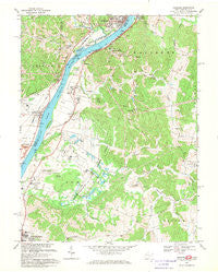 Cheshire Ohio Historical topographic map, 1:24000 scale, 7.5 X 7.5 Minute, Year 1968