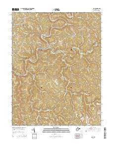 Clay West Virginia Historical topographic map, 1:24000 scale, 7.5 X 7.5 Minute, Year 2014