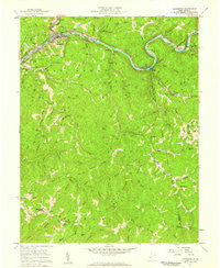 Clendenin West Virginia Historical topographic map, 1:24000 scale, 7.5 X 7.5 Minute, Year 1957