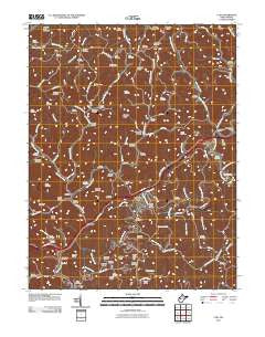 Clio West Virginia Historical topographic map, 1:24000 scale, 7.5 X 7.5 Minute, Year 2011