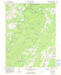 Clover Lick West Virginia Historical topographic map, 1:24000 scale, 7.5 X 7.5 Minute, Year 1977