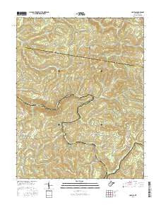 Corliss West Virginia Current topographic map, 1:24000 scale, 7.5 X 7.5 Minute, Year 2016