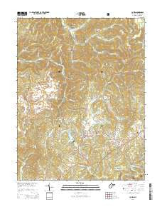 Cowen West Virginia Historical topographic map, 1:24000 scale, 7.5 X 7.5 Minute, Year 2014