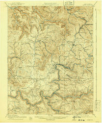 Cowen West Virginia Historical topographic map, 1:62500 scale, 15 X 15 Minute, Year 1917