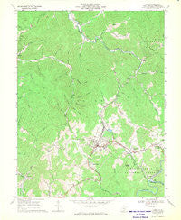 Cowen West Virginia Historical topographic map, 1:24000 scale, 7.5 X 7.5 Minute, Year 1966