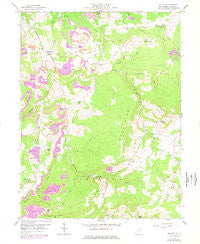 Cuzzart West Virginia Historical topographic map, 1:24000 scale, 7.5 X 7.5 Minute, Year 1959
