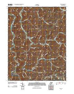 Diana West Virginia Historical topographic map, 1:24000 scale, 7.5 X 7.5 Minute, Year 2010