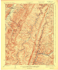 Durbin West Virginia Historical topographic map, 1:62500 scale, 15 X 15 Minute, Year 1924