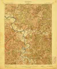 Elizabeth West Virginia Historical topographic map, 1:62500 scale, 15 X 15 Minute, Year 1906